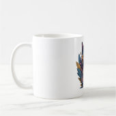 Waterverf Bohemian Cat met magische contouren Koffiemok (Links)