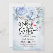 Waterverf Bohemian Floral Feathers Kaart (Voorkant)