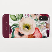 Waterverf Bohemian Floral Pattern Case-Mate iPhone Case (Achterkant (horizontaal))