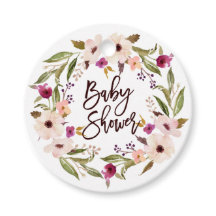 Waterverf Bohemian Floral Wreath Baby shower