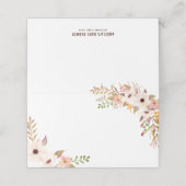 Waterverf Bohemian Flowers Aangepaste plaatskaarte Plaatskaartje (Buitenkant ongevouwen)
