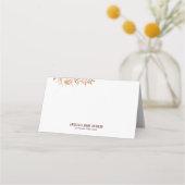 Waterverf Bohemian Flowers Aangepaste plaatskaarte Plaatskaartje (Achterkant)