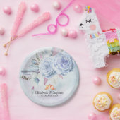 Waterverf Bohemian Flowers Feather Papieren Bordje (Feest)