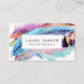 Waterverf Bohemian  Girly Chic Visitekaartje (Voorkant)