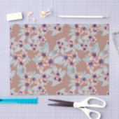 Waterverf Bohemian Terracotta Pink Flowers Tissuepapier (Craft)