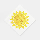 Waterverf Boho 1e verjaardag servetten - eerste re (Hoek)