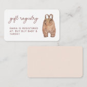 Waterverf Boho Baby shower cadeau register Informatiekaartje (Voorkant / Achterkant)