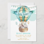 Waterverf Boho Baby shower Kaart (Voorkant)