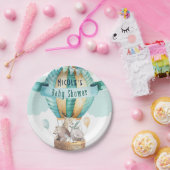 Waterverf Boho Baby shower Papieren Bordje (Feest)