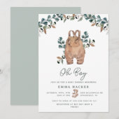Waterverf Boho Baby Shower Uitnodiging (Voorkant / Achterkant)