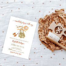 Waterverf Boho Baby Shower Uitnodiging