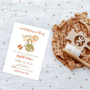 Waterverf Boho Baby Shower Uitnodiging