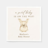 Waterverf Boho Babykleding Geslacht onthullen Servet (Voorkant)