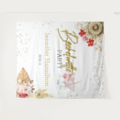 Waterverf Boho Bachelorette Party Achtergrond Wandkleed (Voorkant (horizontaal))