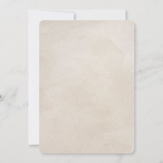 Waterverf BOHO Beach Wedding Invitation Kaart (Achterkant)