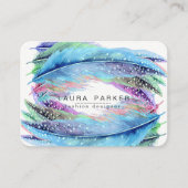 Waterverf Boho Bird Chic Visitekaartje (Voorkant)