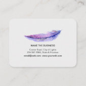 Waterverf Boho Bird Chic Visitekaartje (Achterkant)