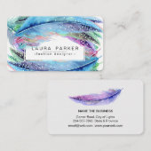 Waterverf Boho Bird Girly Chic Visitekaartje (Voorkant / Achterkant)