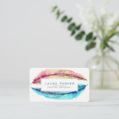 Waterverf Boho Bird Girly Modern Visitekaartje (Staand voorkant)