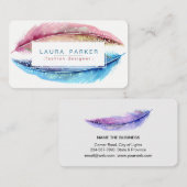 Waterverf Boho Bird Girly Modern Visitekaartje (Voorkant / Achterkant)