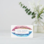 Waterverf Boho Bird Girly Modern Visitekaartje (Staand voorkant)