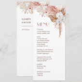 Waterverf Boho Bloem    Kaart (Voorkant / Achterkant)