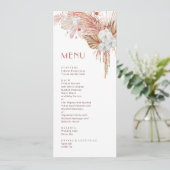 Waterverf Boho Bloem Kaart (Staand voorkant)