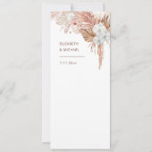 Waterverf Boho Bloem Kaart (Achterkant)