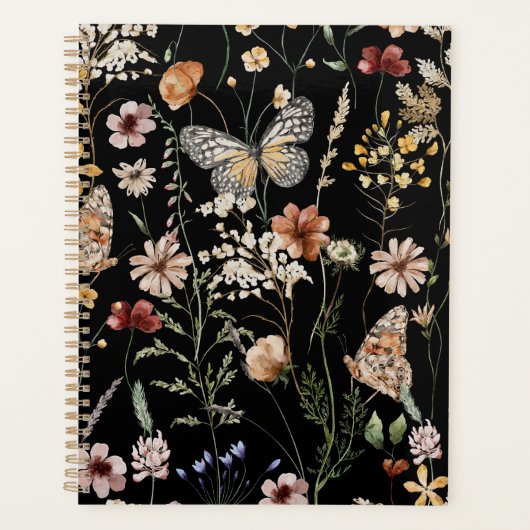 Waterverf Boho Bloem Planner (Voorkant)