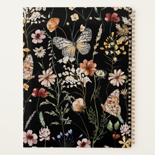 Waterverf Boho Bloem Planner (Achterkant)