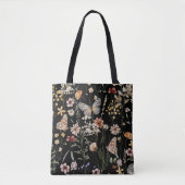 Waterverf Boho Bloem Tote Bag (Voorkant)
