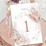 waterverf boho bloemen Tabel Nummer 1 Kaart<br><div class="desc">tabel nummer 1</div>