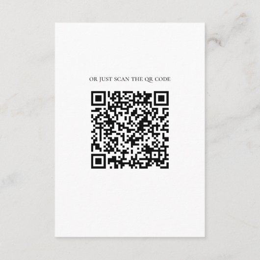 Waterverf boho bloemenbruiloft accommodaties QR Informatiekaartje (Achterkant)