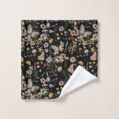 Waterverf Boho Bloemig Bad Handdoek (Wasdoekje)