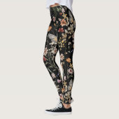 Waterverf Boho Bloemig Leggings (Links)