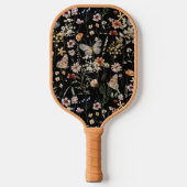 Waterverf Boho Bloemig Pickleball Paddle (Voorkant)