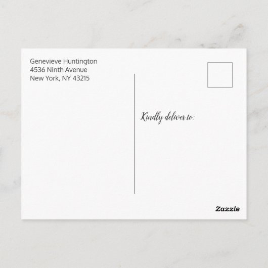 Waterverf Boho Bloemige Bruidsuitnodiging Briefkaart (Achterkant)