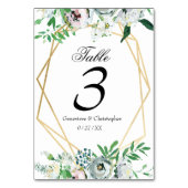 Waterverf Boho Bloemige Geometrische Trouwreceptie Kaart (Achterkant)