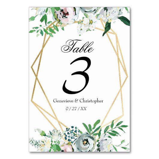 Waterverf Boho Bloemige Geometrische Trouwreceptie Kaart (Voorkant)