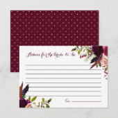 Waterverf Boho Bloemige Herfst Advies voor de Brui (Voorkant / Achterkant)