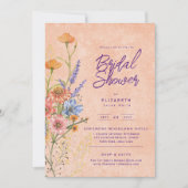 Waterverf Boho Bloemisterij Wilde Bloemen Bruidsui Kaart (Voorkant)