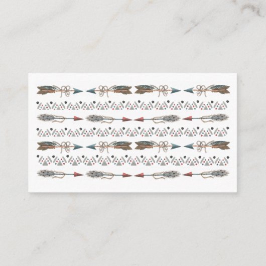 Waterverf Boho Boeken voor Baby Behuizing Kaart (Achterkant)