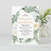 Waterverf Boho Bouquet Kaart (Staand voorkant)