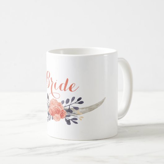 Waterverf Boho Bride Mok (Voorkant rechts)