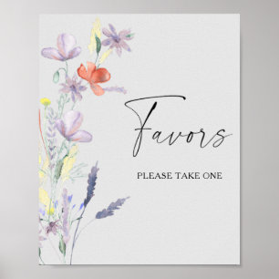 Waterverf boho bruidsfavorieten, neem er één poster
