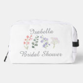 Waterverf Boho Bruiloft Wild Bloem Toilettasje (Achterkant)