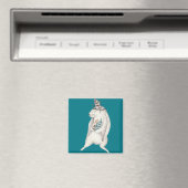 Waterverf Boho Bunny Magneet (Insitu (Vaatwasser))