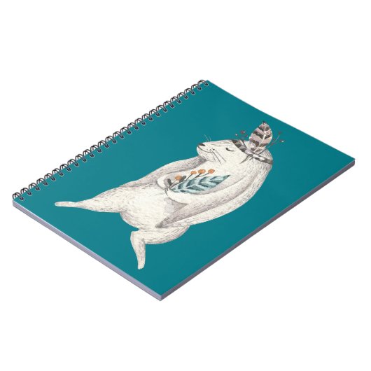 Waterverf Boho Bunny Notitieboek (Linkerzijde)