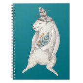 Waterverf Boho Bunny Notitieboek (Voorkant)