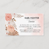 Waterverf-Boho-Business-Kaart Visitekaartje (Achterkant)